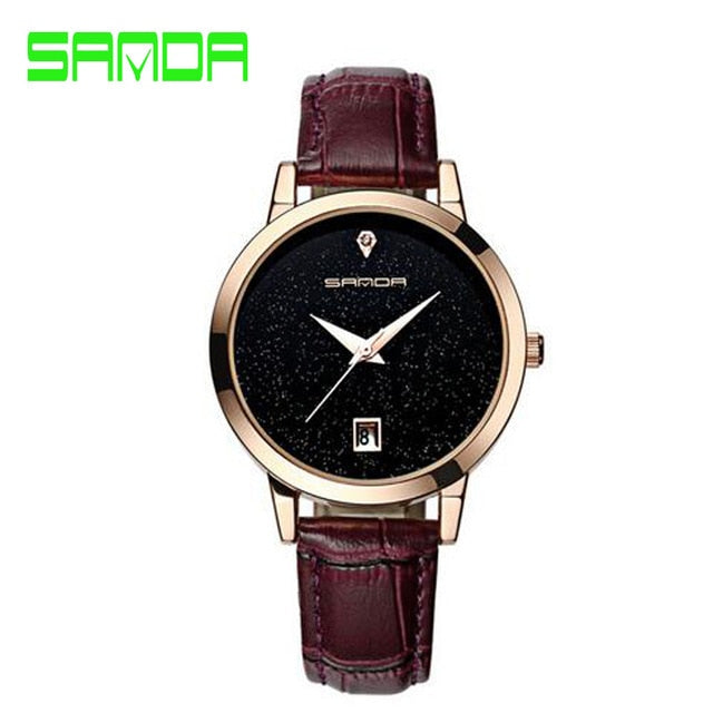 SANDA brand quartz women's watch - shopclan