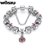 WOSTU luxury silver women's bracelet - shopclan