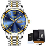 LIGE branded men's watch - shopclan