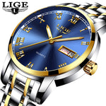 LIGE branded men's watch - shopclan