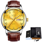 LIGE branded men's watch - shopclan