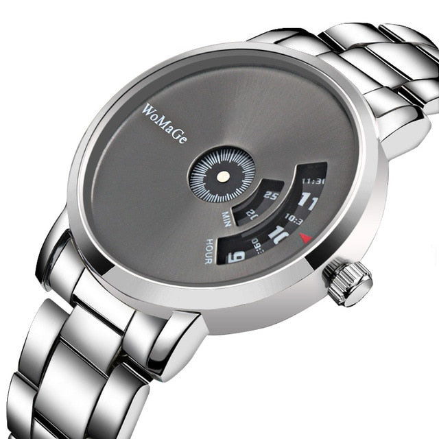 womage branded men's waterproof watch - shopclan