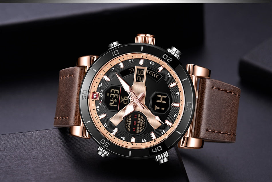 NAVIFORCE Luxury Men's LED watch - shopclan
