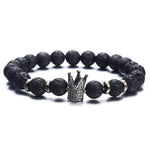 Ns63 trendy lava stone bracelet - shopclan