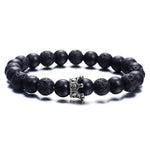 Ns63 trendy lava stone bracelet - shopclan