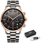 Relojes 2018 Watch Men LIGE Fashion Sport Quartz Clock Mens Watches Top Brand Luxury Business Waterproof Watch Relogio Masculino - shopclan