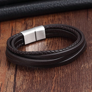 Leather vintage bracelet - shopclan