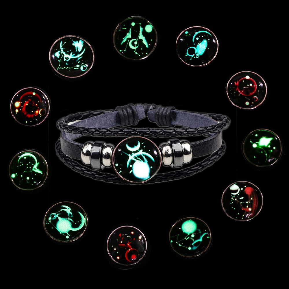Luminous 12 Zodiac Sign Bracelet - shopclan