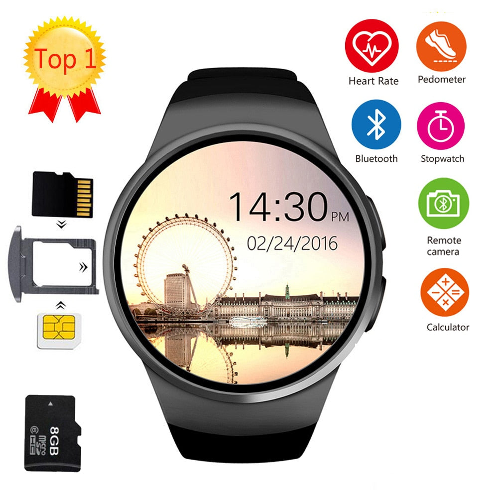 KW18 waterproof new smart watch - shopclan
