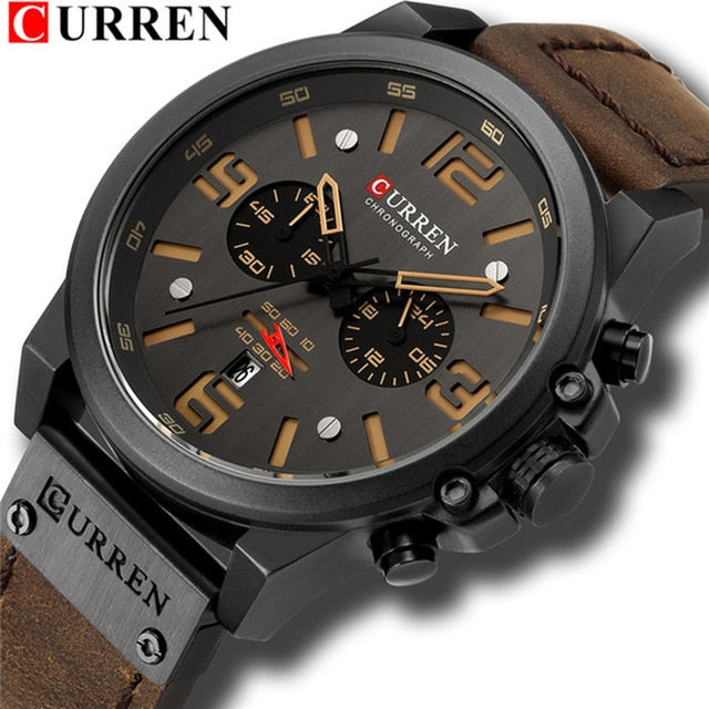 CURREN branded men's watch - shopclan