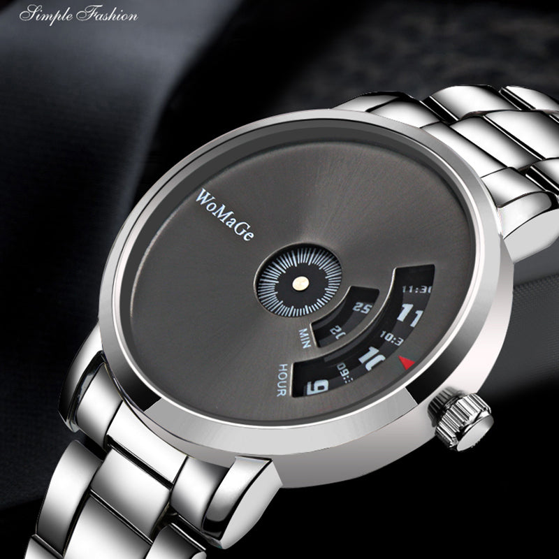 womage branded men's waterproof watch - shopclan