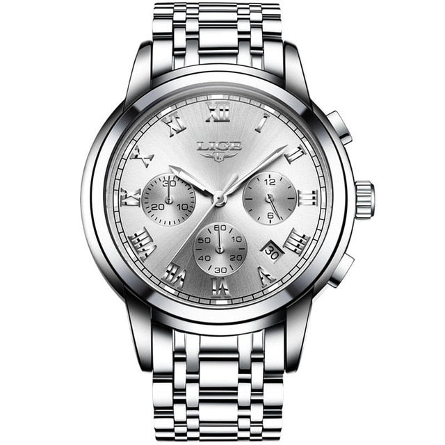 LIGE latest trendy men's watch - shopclan