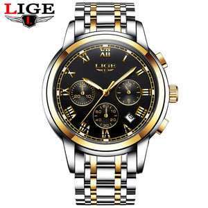 LIGE latest trendy men's watch - shopclan