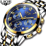 LIGE latest trendy men's watch - shopclan