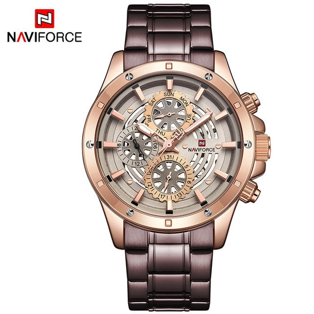 NAVIFORCE stainless steel men's watch - shopclan