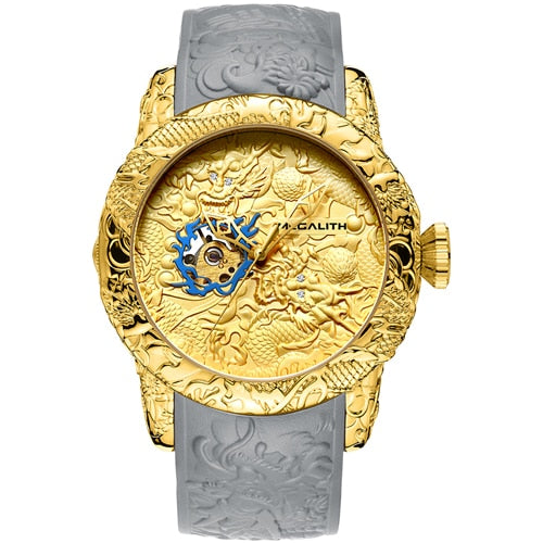 MEGALITH Fashion Gold Dragon watch - shopclan