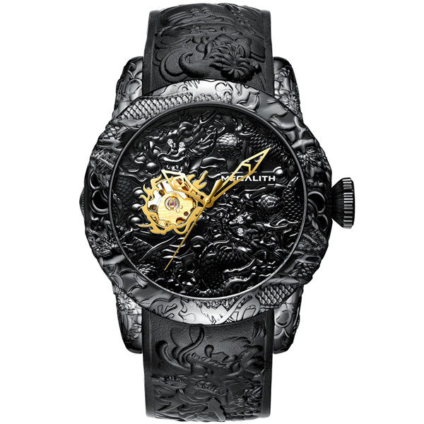 MEGALITH Fashion Gold Dragon watch - shopclan