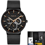 Relogio LIGE Mens stainless steel watch - shopclan