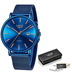 LIGE Mens Watches Top branded men watch - shopclan