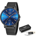 LIGE Mens Watches Top branded men watch - shopclan
