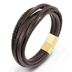 Leather vintage bracelet - shopclan