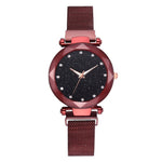 Ladies magnetic starry sky watch - shopclan