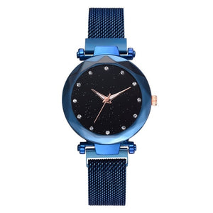 Ladies magnetic starry sky watch - shopclan