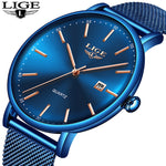 LIGE Mens Watches Top branded men watch - shopclan