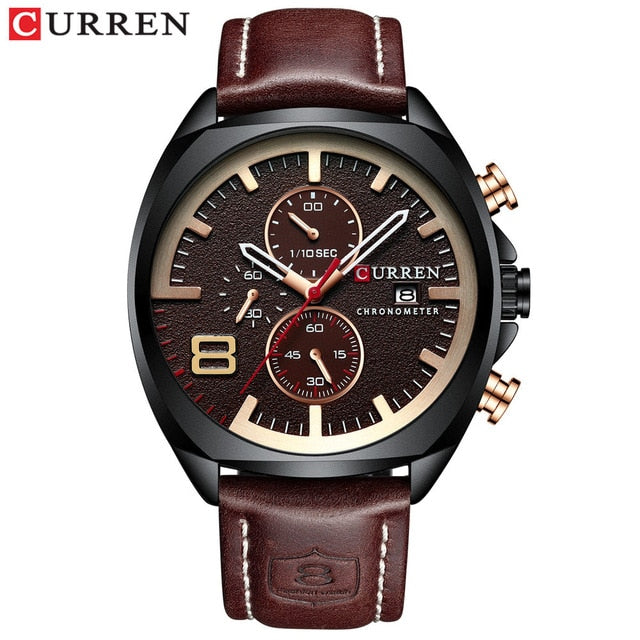 CURREN branded men's watch - shopclan