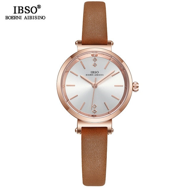 IBSO 8 MM Ultra-Thin Wrist Women Watches - shopclan