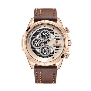 BAGARI 2019 Men's Quartz waterproof men's watch - shopclan