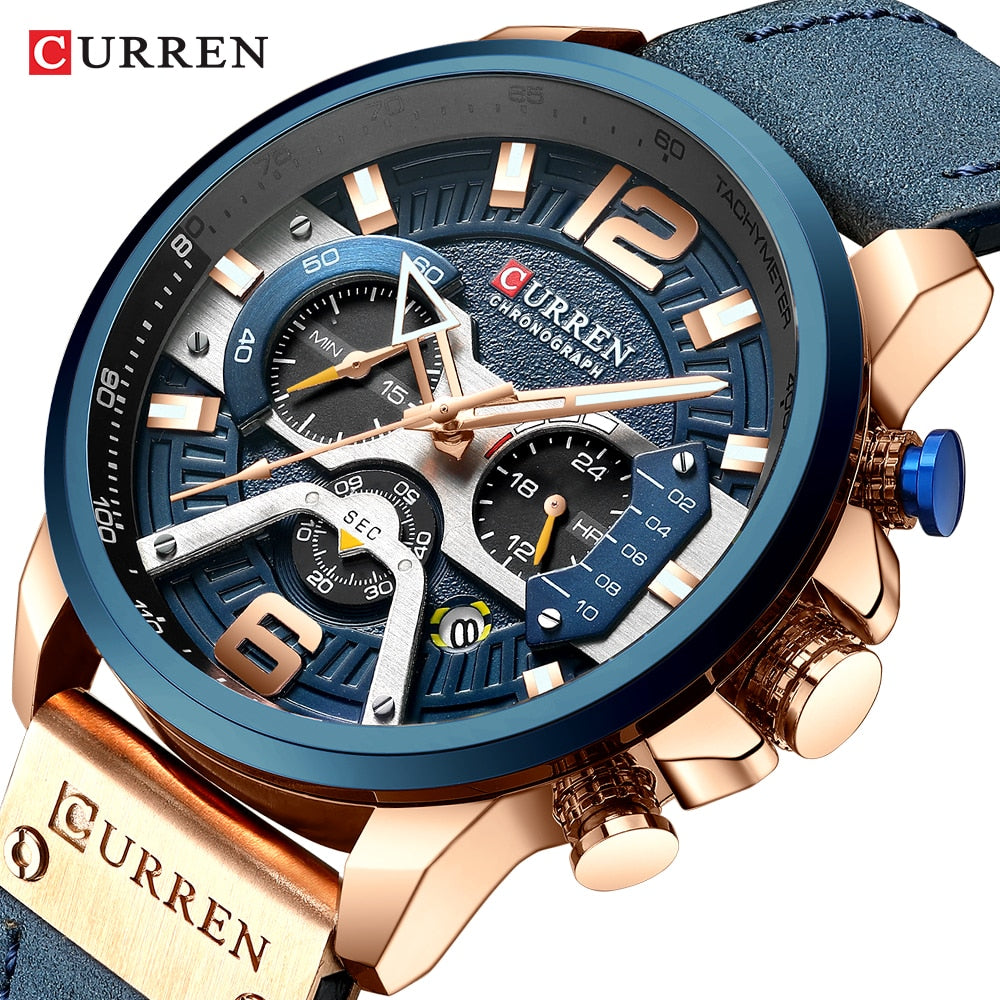 CURREN branded men's watch - shopclan