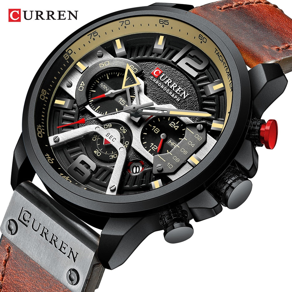 CURREN branded men's watch - shopclan