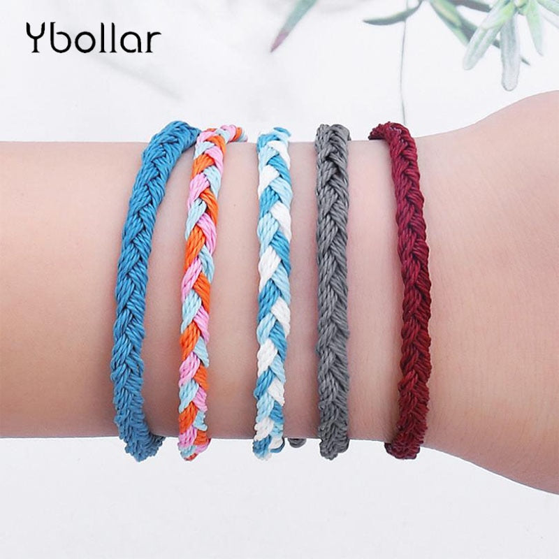 1pc Handmade Wax String bracelet - shopclan